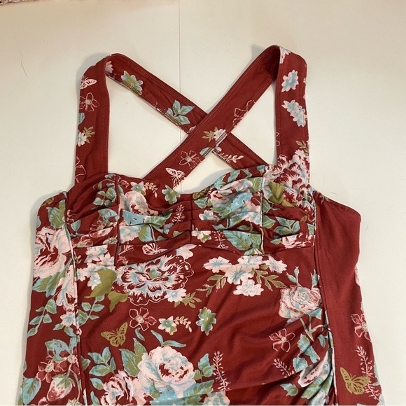 Free People Ginger Snap Top in Rust Criss Cross Strappy OB1669468 Size Medium - Picture 3 of 11